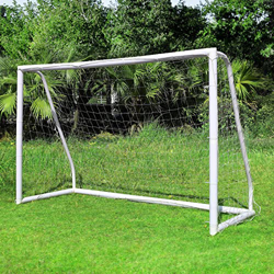 Porterías de fútbol 2,44 x 1,55 m, para Todo Tipo de Clima para niños, PVC 100% Resistente a la Intemperie | Montaje rápido | para jardín, Interior, P en oferta