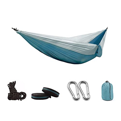 ZMJYH Benzel Colgante móvil, portátil Acampar paracaídas Hamaca Supervivencia Muebles de jardín al Aire Libre Viaje de Placer de Dormir,2,260×140 cm