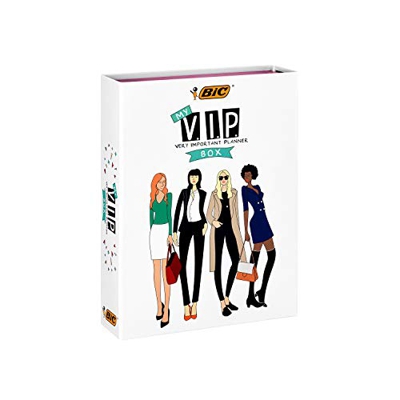 Juego de escritorio BIC Very Important Planner – Kit de 15 artículos con Bolígrafo de bola (1,00 mm), bolígrafos de gel, correctores mini ratones, cal