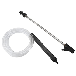 Fydun Accesorio para Limpiador de Canalones para Lavadora a Presión, 3200 PSI 140 ℉ / 60 ℃ Pistola de Presión Portátil con Boquilla Lanzador de Arena  características