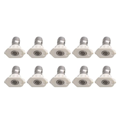 RDEXP Juego de 10 boquillas de acero inoxidable para lavadora a presión de 1/4 pulgadas, 40 grados, color blanco en oferta