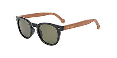 PARAFINA Cala Gafas de Sol para Mujer y Hombre, Protección UV400, Gafas Eco-Friendly Polarizadas y Ultra Ligeras, Montura Eco-friendly color Negro y L