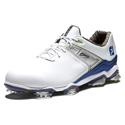 FootJoy Tour X, Zapatos de Golf Hombre, Blanco Azul Marino Verde Lima, 44.5 EU precio