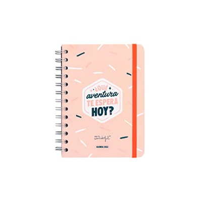 Mr. Wonderful Agenda pequeña clásica 2022 Semanal - ¿Qué aventura te espera hoy?, Multicolor, WOA11311ES