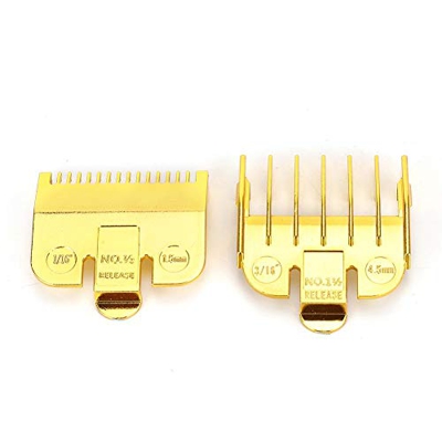Peine Límite Cortapelos, Peines Wahl 0.5 y 1.5, Peine Guía Galvanoplastia Peine Completo Teet Vintage Oil Head GuiSet Accesorios Diente Posicionamient