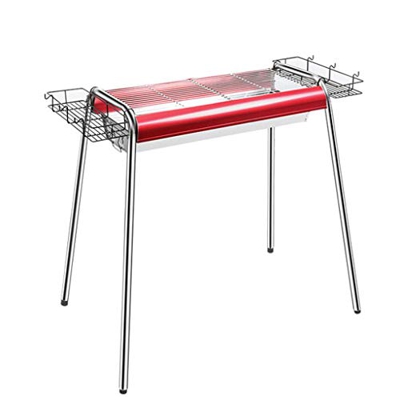 LMJ Parrilla de barbacoa portátil de carbón para barbacoa, de acero inoxidable, parrilla para cocinar al aire libre, barbacoa