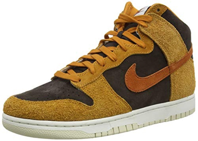 Nike Dunk HI Retro PRM, Zapatillas de bsquetbol Hombre, Velvet Brown Dk Russet Dk Curry Sail Fossil, 40.5 EU