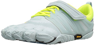 Vibram FiveFingers V-Train, Zapatillas Deportivas para Interior Mujer, Blanco (Pale Blue/Safety Yellow), 41 EU