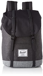 Herschel Retreat Mochila, Black Crosshatch/Black/Raven Crosshatch, Talla única, informal. precio