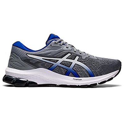 Asics GT-1000 10, Running Shoe Hombre, Sheet Rock/Monaco Blue, 45 EU