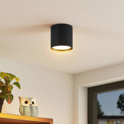 Lindby Kianush plafón 1 luz negro precio