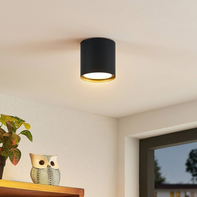 Lindby Kianush plafón 1 luz negro