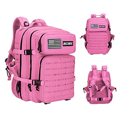 ELITEX Mochila 45L 2021 Táctica Militar Bandera USA Impermeable Deportiva Caza Aire Libre Deportes Gimnasio Portatil Oxford 900D (Rosa) precio