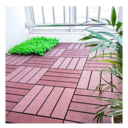 Suelo Madera Exterior Suelo De Madera Maciza, 1 Pieza De Suelo De Madera Al Aire Libre con Superficie Lisa Que Se Enclava para Junto A La Piscina Y Te en oferta