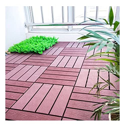 Suelo Madera Exterior Suelo De Madera Maciza, 1 Pieza De Suelo De Madera Al Aire Libre con Superficie Lisa Que Se Enclava para Junto A La Piscina Y Te