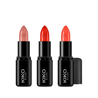 KIKO Milano Smart Fusion Lipstick Kit 01 | Kit De Labios Con 3 Labiales De Acabado Luminoso