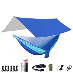ZMJYH Banco de suspensión móvil, Hamaca Acampar con Red de Arco y Plano de Rodadura, 118x118in Portátil Impermeable,4,290 x140cm en oferta