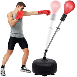 Saco de boxeo de pie de 133 – 155 cm, altura ajustable, para adultos y niños, para karate, kickboxing en oferta