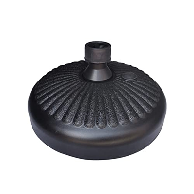 Jiushiwwwan Base de sombrilla de jardín Multiusos Soporte de sombrilla de Patio de plástico Redondo Soporte de Base de Paraguas Negro