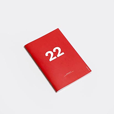 OCTAGON DESIGN 2022 MONTHLY PLANNER, SIMILAR A5 SIZE, Rojo