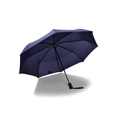 ZHQHYQHHX Paraguas plegable automático con 95% de protección UV para Sun Rain Sombrilla compacta portátil ligera (Color: E azul, tamaño: talla única)