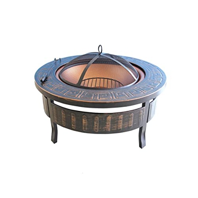 BSJZ Pozos de Fuego, Mesas de Fuego al Aire Libre, Barbacoas de carbón Tazón de Fuente de Fuego Parrilla de Barbacoa Campamento al Aire Libre de carbó