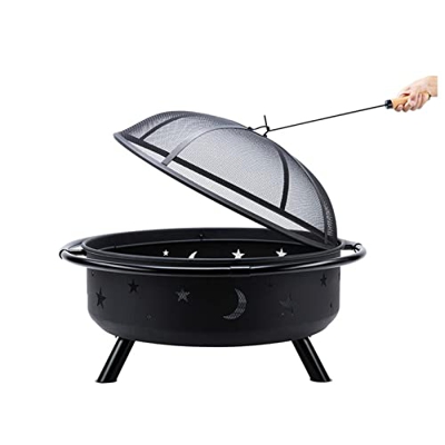 FGVDJ Parrilla de Barbacoa al Aire Libre con fogata, Chimenea de calefacción de carbón de Villa en el Patio, Parrilla de carbón de brasero para el hog