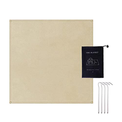 Huachaoxiang Manta Protectora Fibra Vidrio Pesada, Techo Barbacoa Alta Temperatura Y Aislamiento Escamizado Acolchado Desgaste Tapizado para Parrilla  características