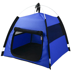 MERIGLARE Tienda de campaña Plegable para Mascotas Casa Transpirable con cojín Lavable extraíble Cueva Impermeable al Aire Libre Tipi Perrera para Per precio