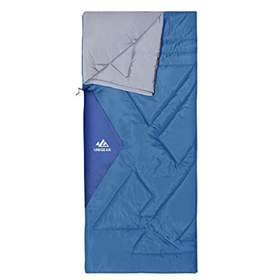 Unigear Camfy Bed 50°F/10℃ Saco de Dormir Confortable Saco Dormir para Adultos y Niños-Ultraligero Portable para Acampar en Clima Cálido
