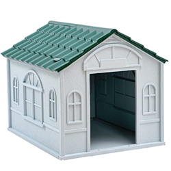 Caseta de plástico para perros, casetas para perros aisladas para perros grandes en el exterior, caseta para perros resistente a la intemperie, no se  características