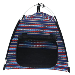 TISHITA Tienda de campaña para Mascotas al Aire Libre Casa de Tela Oxford con cojín para Dormir Transpirable Plegable Tipi Nido Perrera para Perros Ga precio