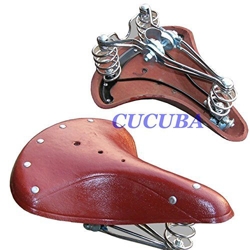 Ideal Shoes SILLIN DE Bicicleta Marron Estilo Vintage Antiguo 27'' en oferta