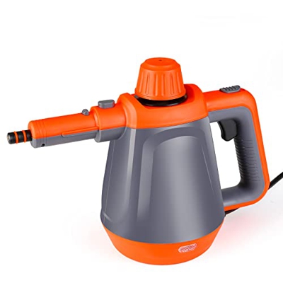 Limpiador a Vapor de Mano 1200W, Vaporeta de Limpieza Hogar con Tanque de 450ml y 9 Accesorios, Vaporeta de Mano de Alta Presión para Hogar, Cocina, B