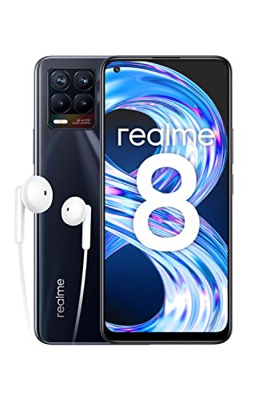 realme 8 - Smartphone Libre (Pantalla AMOLED superior 6.4", 8GB RAM +128GB Almacenamiento, MediaTek Helio G95, Cámara cuádruple con IA de 64MP, Carga 