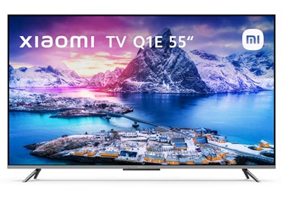 Xiaomi QLED Smart TV Q1E 55 Pulgadasl (Frameless, Metal design, UHD,Dolby vision, HDR 10+, Android 10.0, Netflix, Chromecast integrado y compatible co