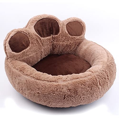 zlw-shop Camas Perro doméstico Gato cálido Cama de Invierno Encantador Perro Cama Suave Material Mascota jerarquía Linda Pata de Perrito for Gato Cach