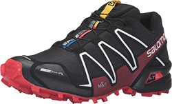 Salomon L38315400, Zapatillas de Trail Running Unisex Adulto, Negro (Black/Radiant Red/White), 46 2/3 EU en oferta