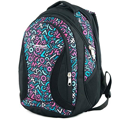 Mochila Escolar Grande para niños y niñas 40 litros yeepSport S106dx (Crazy Pink)