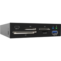 IB-865a lector de tarjeta USB 3.2 Gen 1 (3.1 Gen 1) Interno Negro, Lector de tarjetas