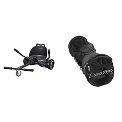 Smartgyro Go Kart Pro Black Asiento Kart para Patín Eléctrico, Convierte Tu Hoverboard En Un Kart, Universal + Serie X Bag Black Bolsa para Patinete E características