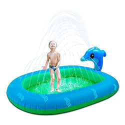 Ranana Agua Pulverizada PVC Calsir Piscina, Piscina fuera de Suelo con Tema Oceánico, Adecuado para GardenPartes en oferta