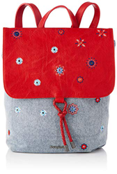 Desigual, Fabric-Mochila (tamaño mediano) para Mujer, rojo, Medium precio