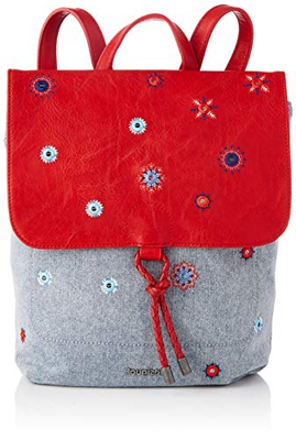 Desigual, Fabric-Mochila (tamaño mediano) para Mujer, rojo, Medium