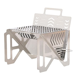 Cyhamse Estufa de camping multifunción, plegable, de acero inoxidable, estufa portátil características