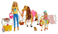 Barbie - Muñecas Barbie y Chelsea con caballos y accesorios, regalo para niñas y niños 3-9 años (Mattel GLL70), Embalaje sostenible en oferta