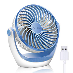 OCOOPA Ventilador con USB, Ventilador de mesa con fuerte flujo de aire y silencioso, ventilador portátil con velocidad ajustable, 360°, Escritorio y e precio