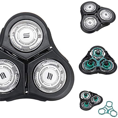 EgBert Reemplazo De Cabezal De Afeitar De Acero Inoxidable Para Philips Norelco Rq11 1150X 1160X