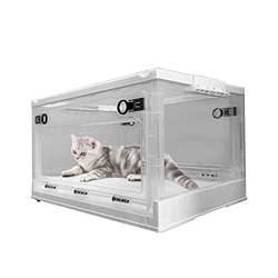 Caja de nebulización de respiración de animales, cajas de oxígeno de tratamiento de respiración de PVC, jaula de UCI transparente y visible, para masc precio