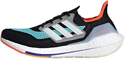 adidas Ultraboost 21, Zapatillas de Running Hombre, NEGBÁS/FTWBLA/AGUPUL, 45 1/3 EU